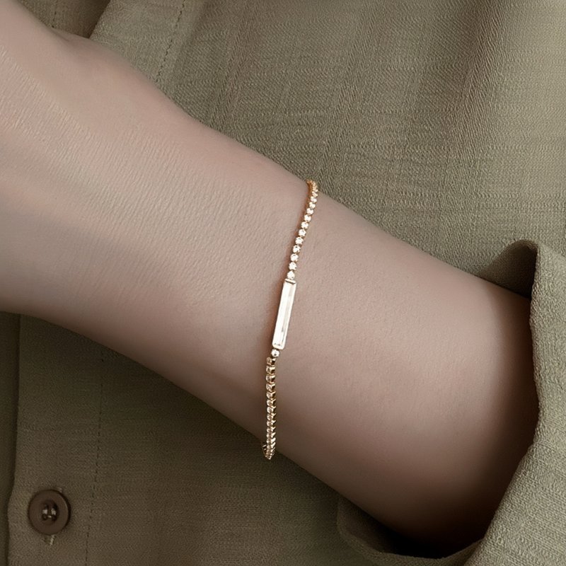 星河流光手链 | 纯银 | 包邮 | Belinda轻珠宝 - 手链/手环 - 纯银 金色