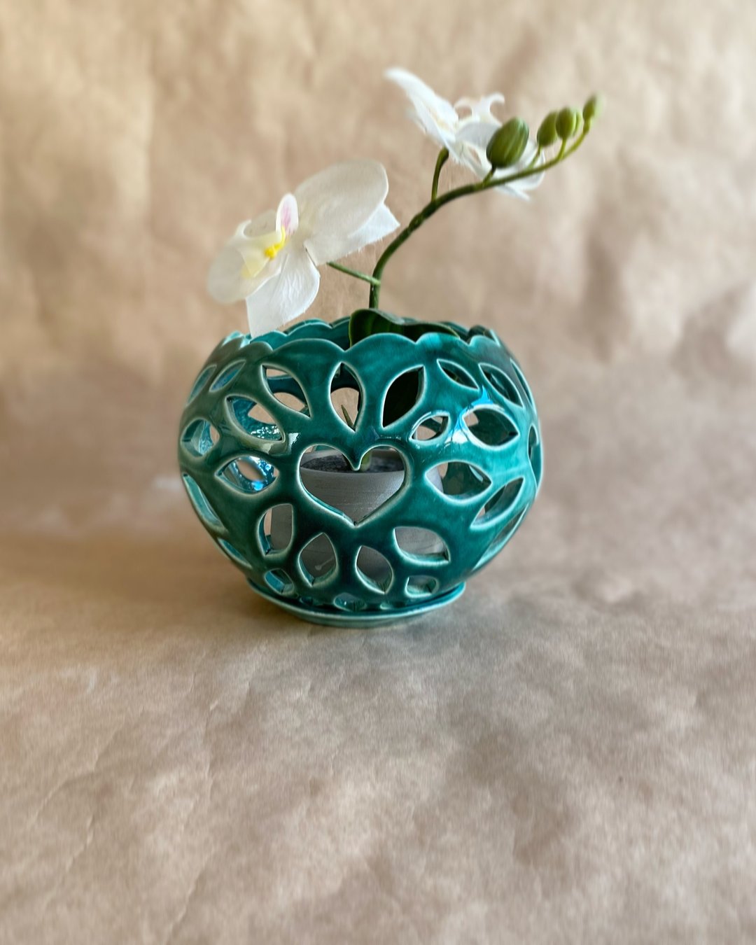 Orchid pot,Orchid planter,Plant Pot,Planter ceramic,Designer Orchid pot - 植栽/盆栽 - 陶 绿色