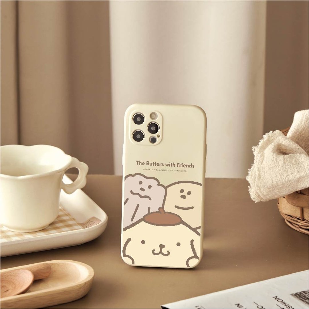 奶油家族x布丁狗萌趣挤挤全包iPhone手机壳 - 手机壳/手机套 - 硅胶 多色