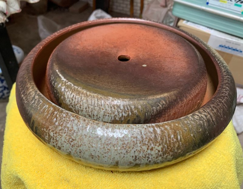 传统柴烧茶盘 长26cm*宽26cm*高6cm 作者罗明逢 - 陶艺 - 陶 卡其色