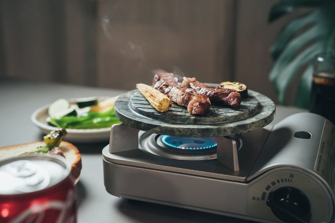 【中秋礼盒】台湾蛇纹石 双面烤盘/餐盘 BBQ Board/Plate - 盘子/餐盘/盘架 - 石头 绿色