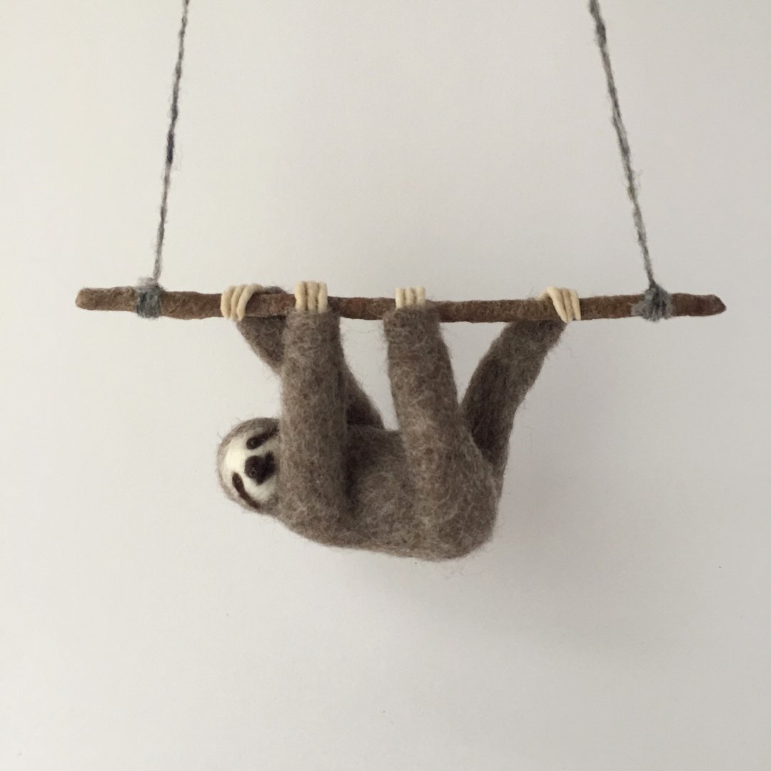 three-toed sloth - 玩偶/公仔 - 羊毛 