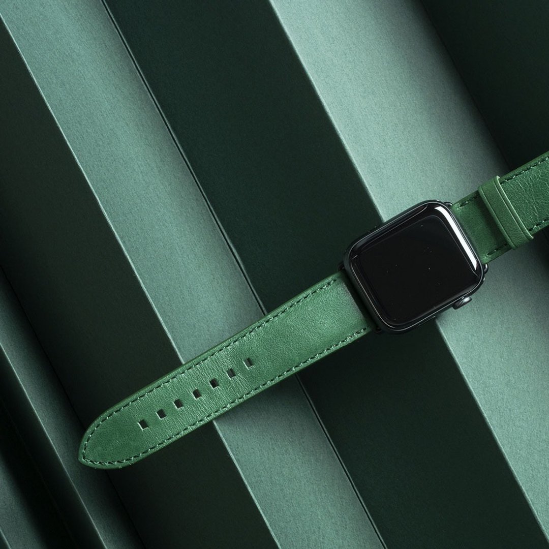 alto Apple Watch 皮革表带 42/44/45/4 - 表带 - 真皮 绿色