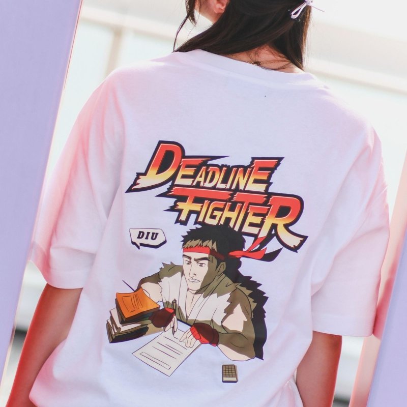 【CREEPS】Deadline Fighter 宽松重磅印花T恤 210g - 男装上衣/T 恤 - 棉．麻 多色