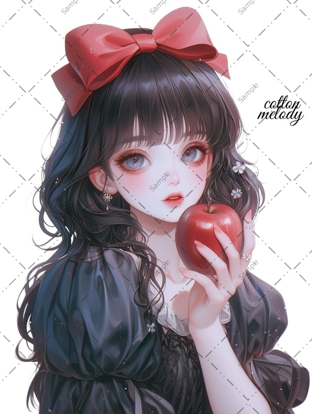 original sticker no.1209 人物贴纸 原创贴纸 人物贴纸 女孩贴纸 原创人物贴纸 - 贴纸 - 纸 
