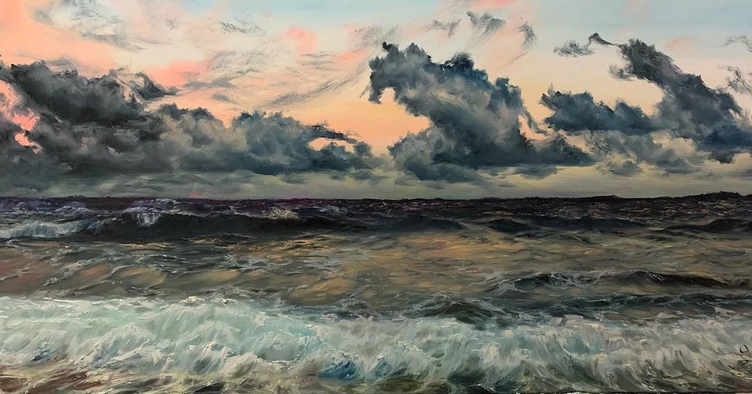 油画大海纯手工油画俄罗斯艺术 - 墙贴/壁贴 - 其他材质 多色