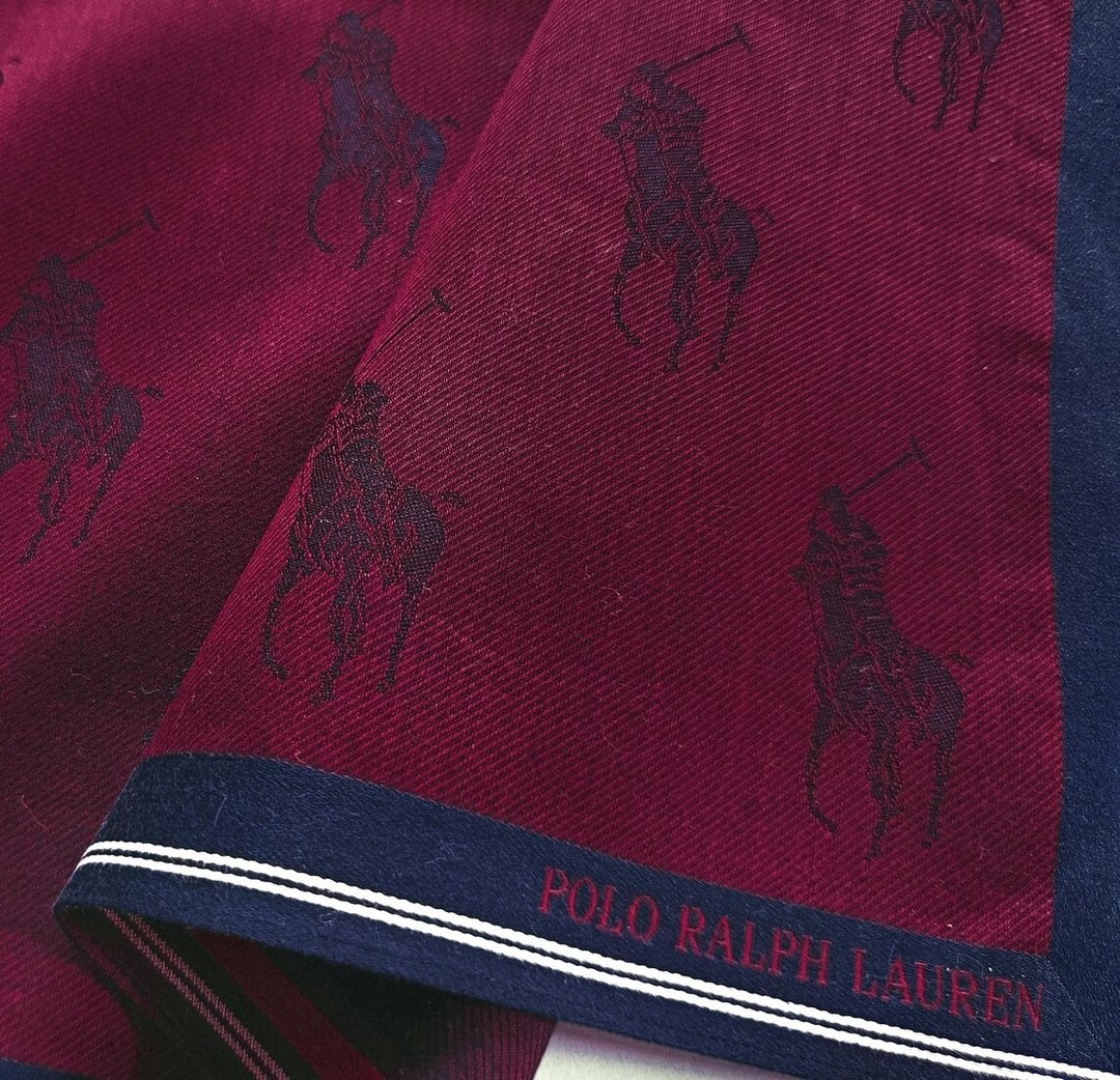 Polo Ralph Lauren 复古手帕 织纹单字母 Logo (19.5 x 19 英寸) - 手帕/方巾 - 棉 红色