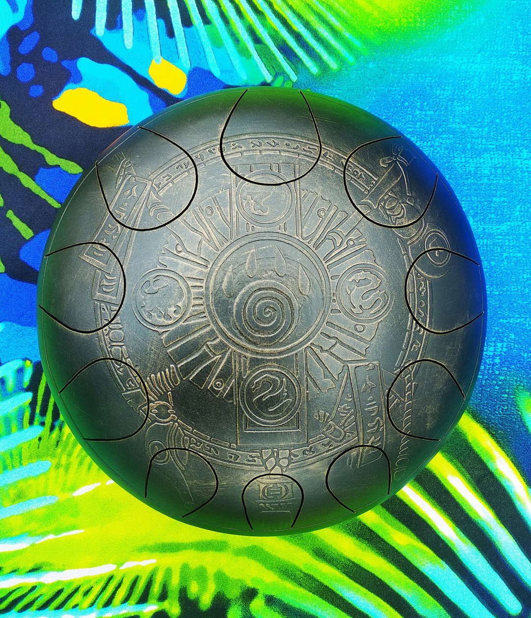 Folk Instrument, Handpan Drum, Tank Drum, Tongue Drum, Mini Handpan, Sky Drum - 桌游/玩具 - 其他材质 