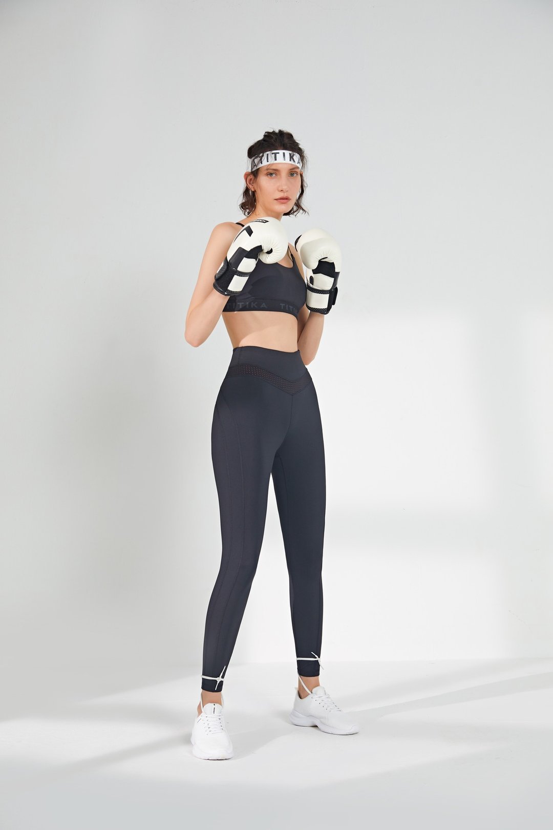 【换季特卖】Mesh Insert Leggings I - 女装瑜珈服 - 尼龙 黑色