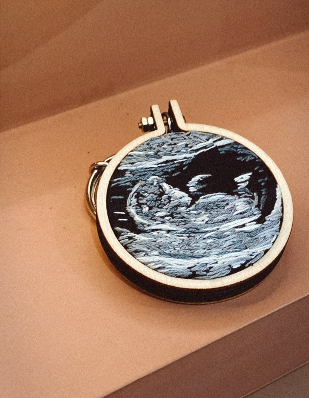 超音波刺绣 钥匙圈/吊饰 宝宝刺绣 Ultrasound 定制化 - 婴儿饰品 - 棉．麻 黑色