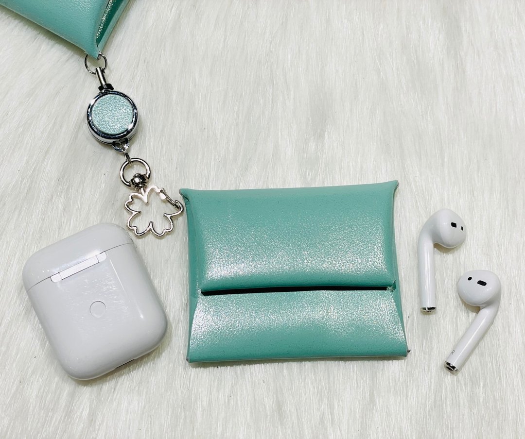 AirPods Gogoro钥匙包 时尚造型小零钱包 - 收纳用品 - 真皮 多色