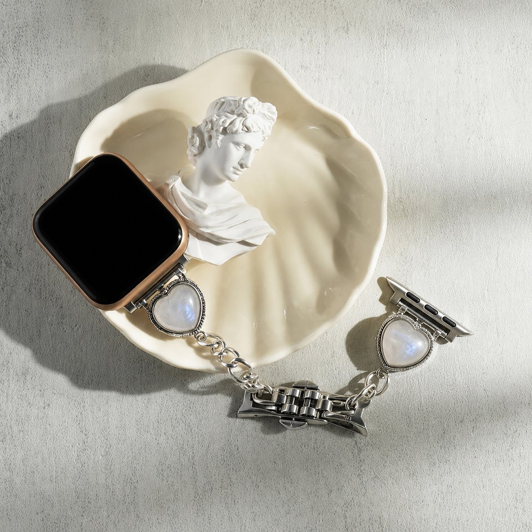 APPLE WATCH - 【Blush Love Bracelet】手做水晶表带表带 - 表带 - 其他金属 