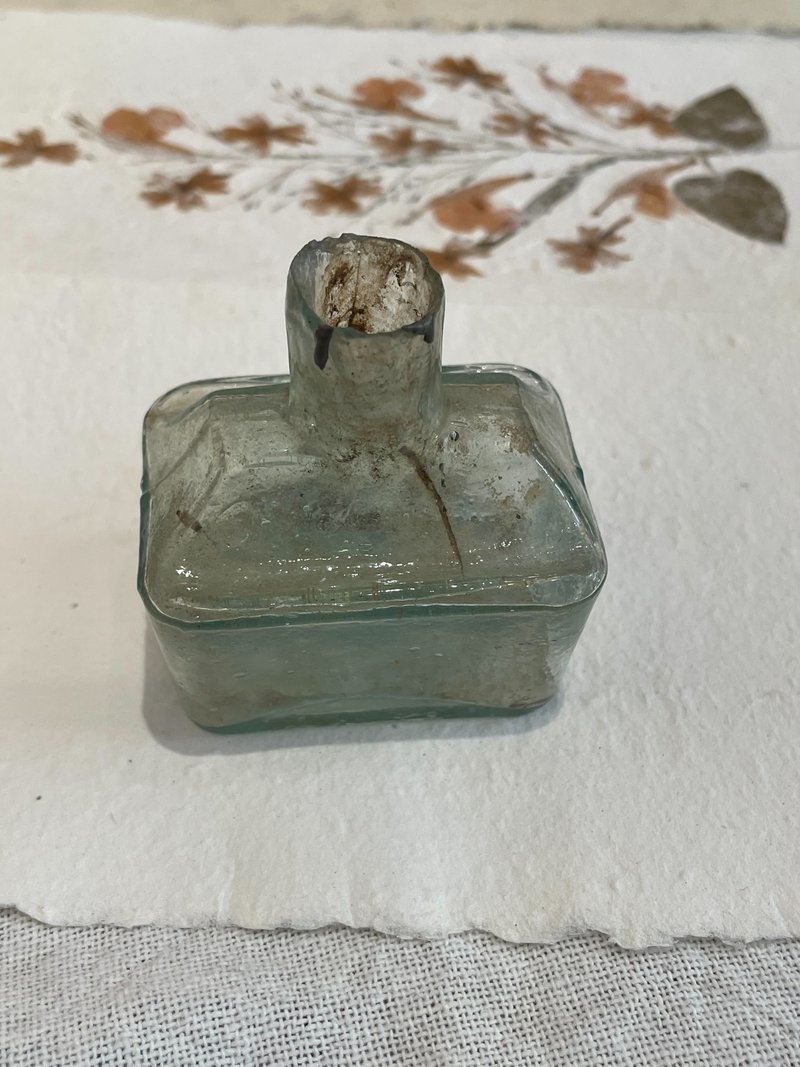 英国古典手工玻璃墨水瓶 - 其他书写用品 - 玻璃 