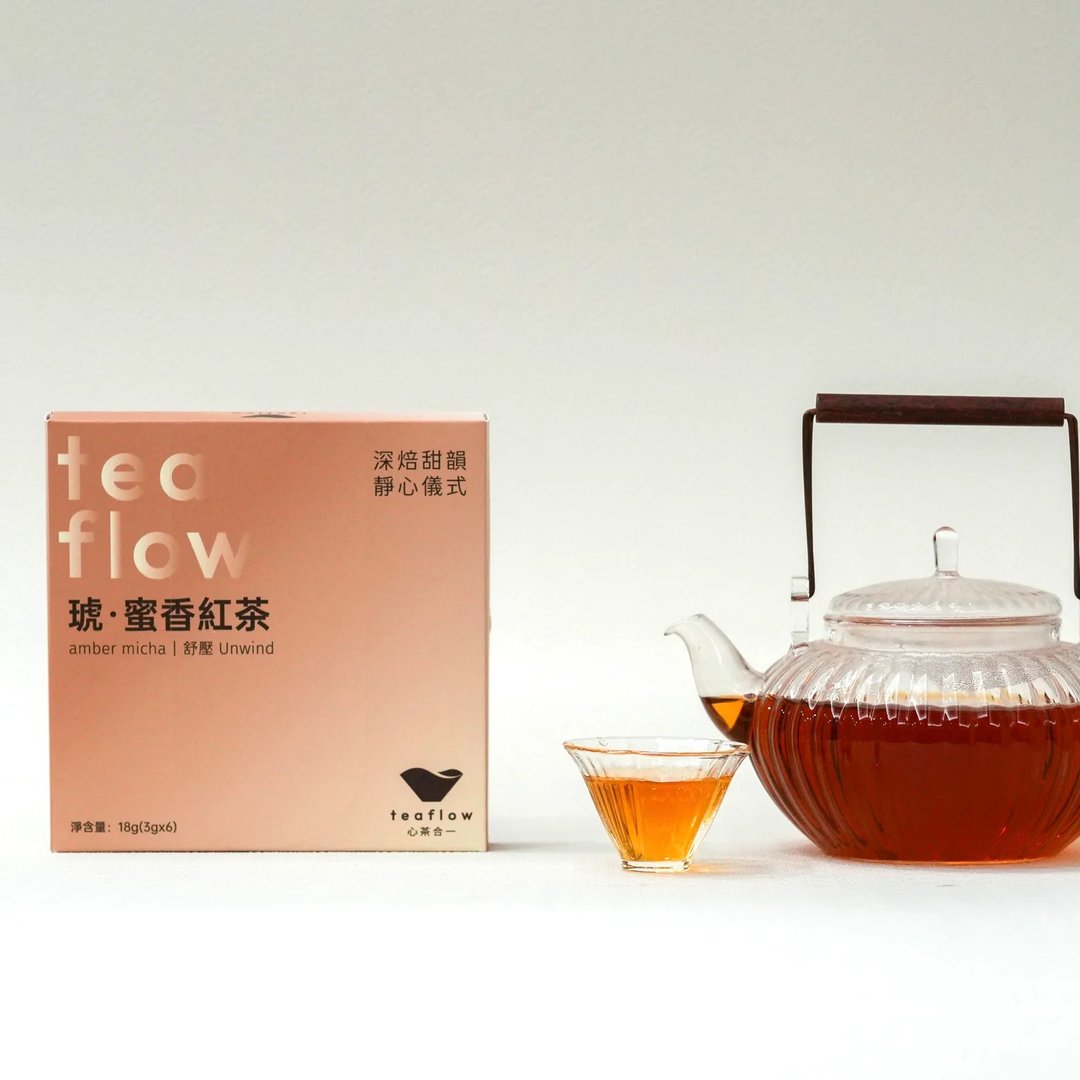 心茶合一 台湾原叶茶包【琥蜜香 6 入茶包礼盒】坪林 红茶 伴手礼 - 茶 - 新鲜食材 粉红色