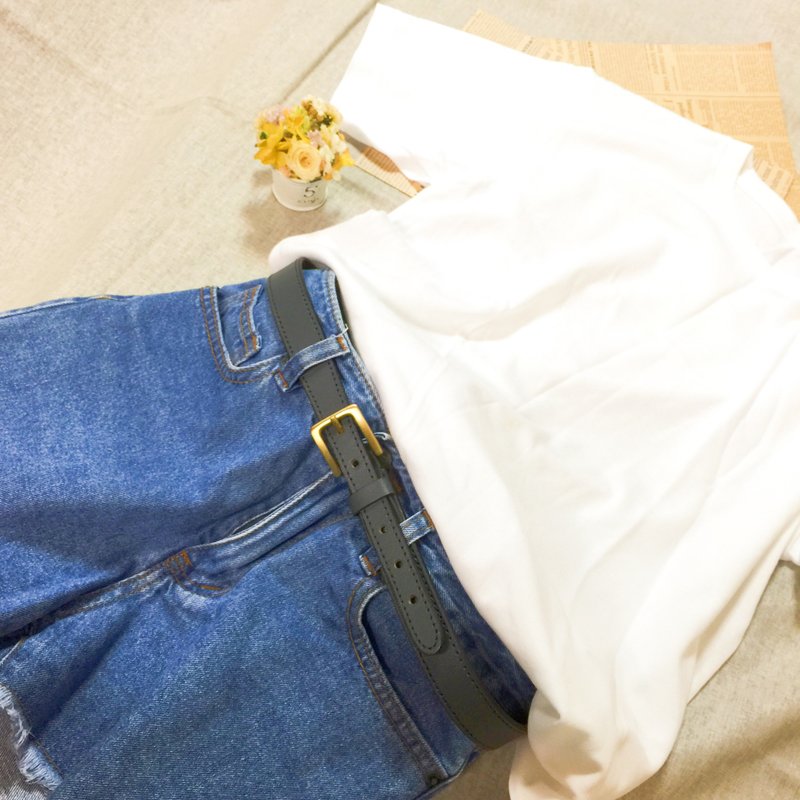 缩腰设计 女生真皮皮带 共4色 皮带/腰带 手工皮革 - 皮带/腰带 - 真皮 