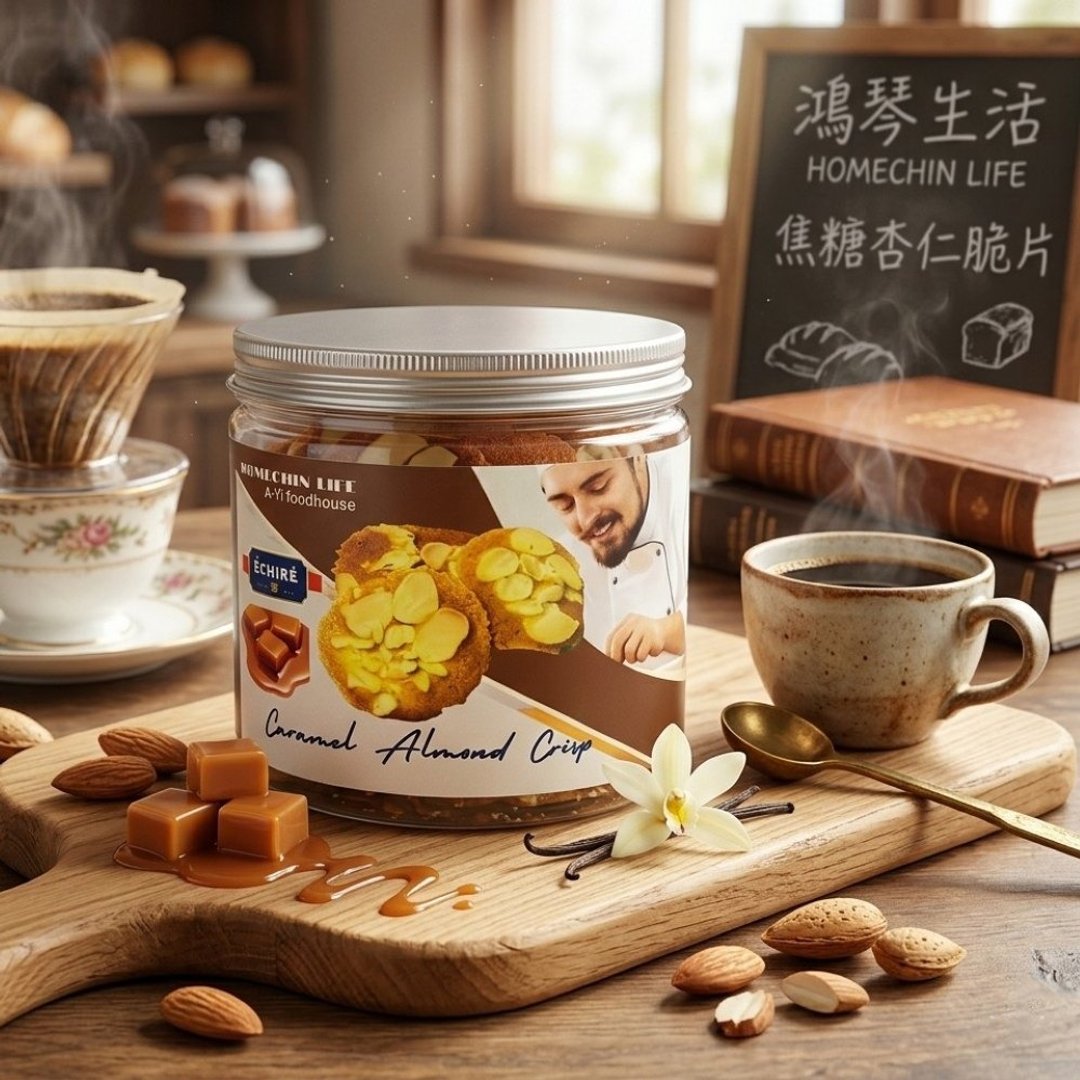 鸿琴生活阿仪美食屋_焦糖杏仁脆片 - 零食/点心 - 其他材质 