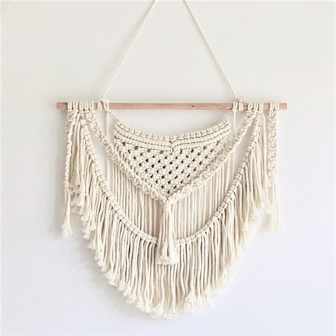 Macrame 编织挂毯 流苏客厅卧室装饰挂饰 壁挂 墙壁装饰 - 墙贴/壁贴 - 棉 