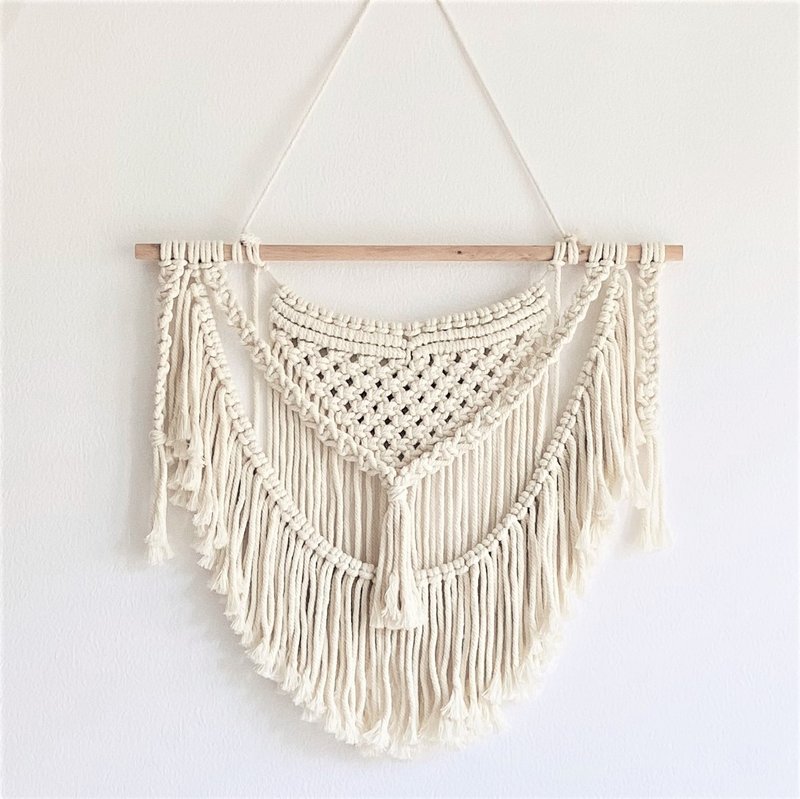 Macrame 编织挂毯 流苏客厅卧室装饰挂饰 壁挂 墙壁装饰 - 墙贴/壁贴 - 棉．麻 