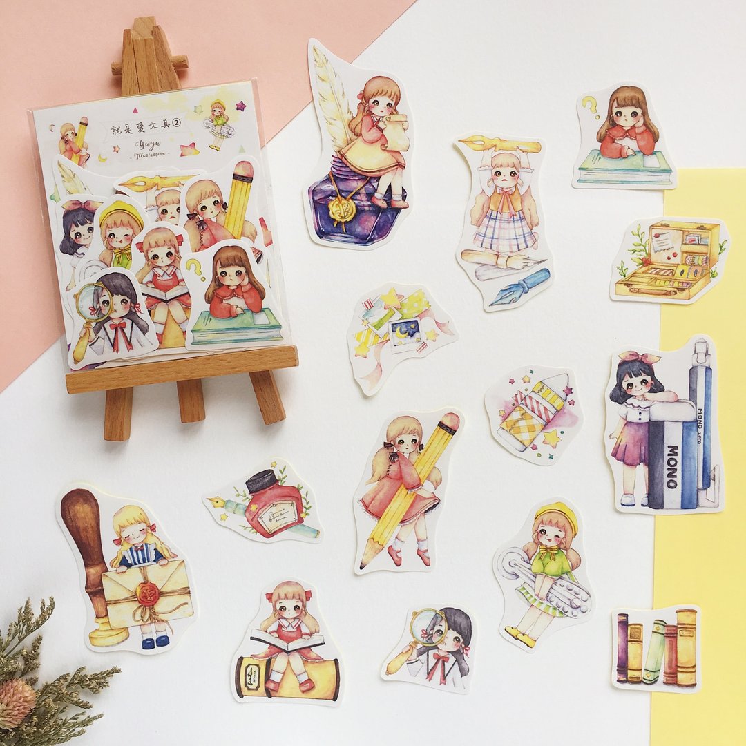 【就是爱文具 2】14入贴纸组 - 贴纸 - 纸 