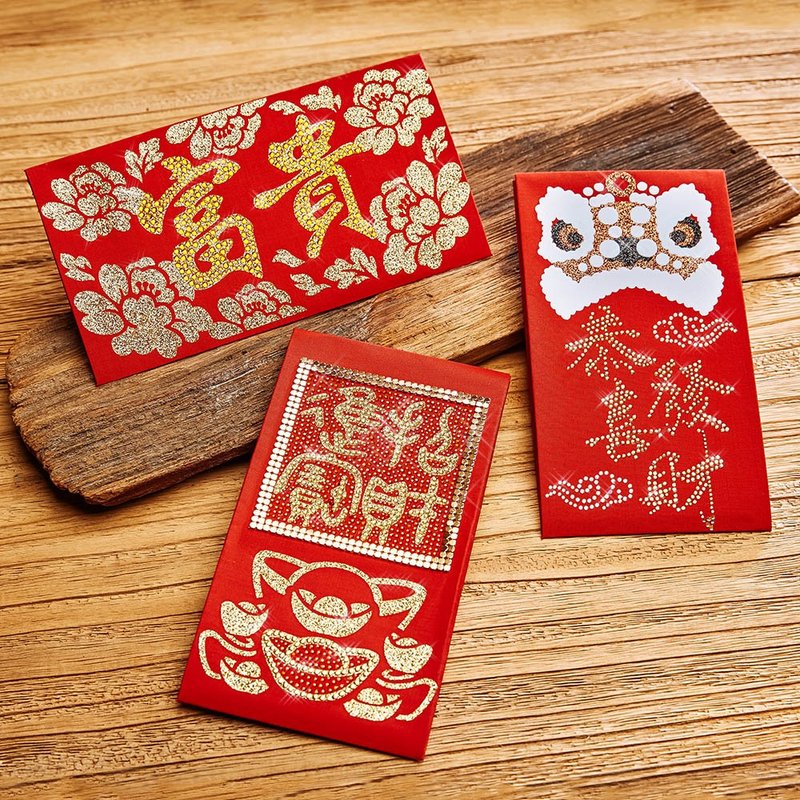 【GFSD】豪华限定红包袋-【金鸿运系列- 三入一组】 - 红包/春联 - 其他材质 红色