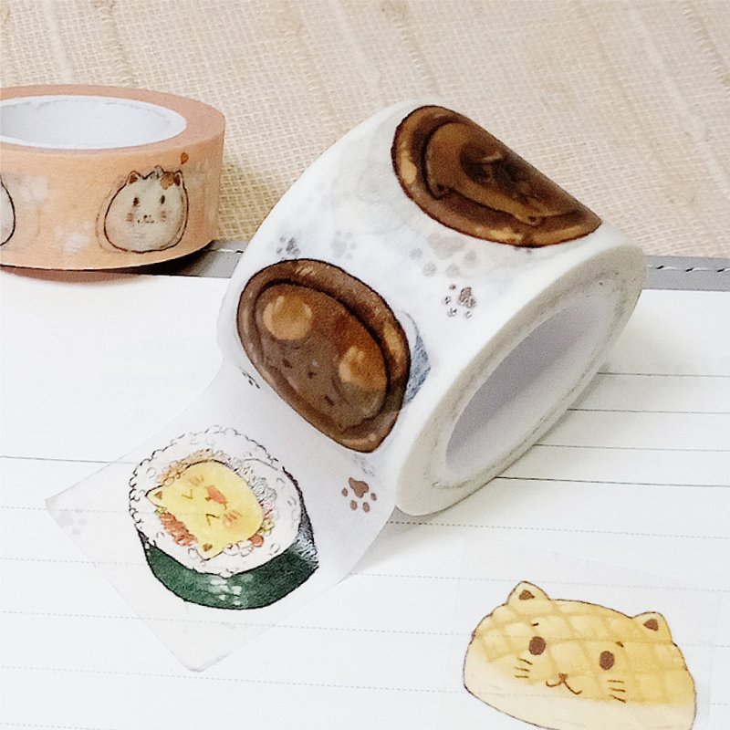 制造幸福。猫系列。手帐纸胶带 - 纸胶带 - 纸 