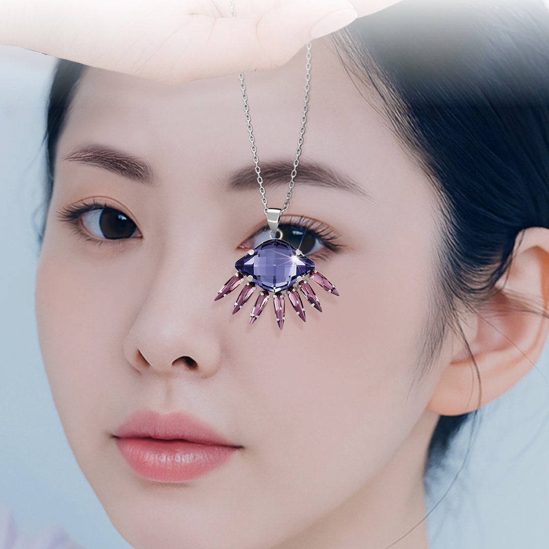 情人之眼 - 紫罗兰水晶 - 项链 - 水晶 
