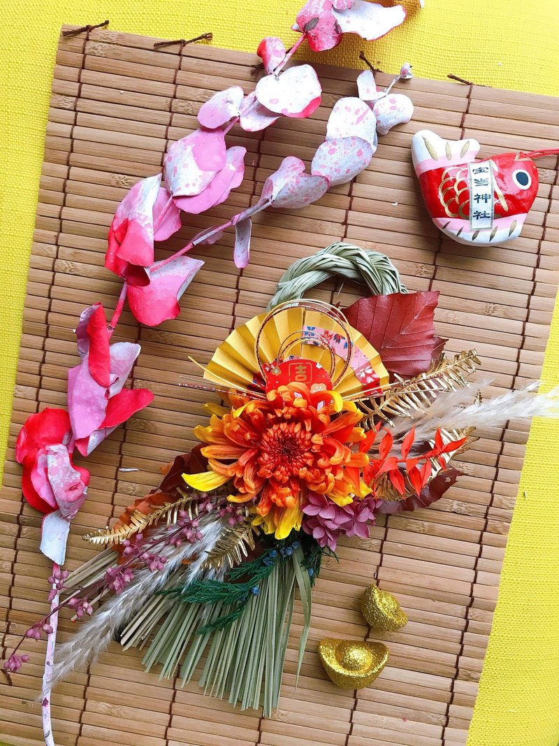 2023 绝美祈福长形注连绳/注连绳 - 摆饰 - 植物．花 红色