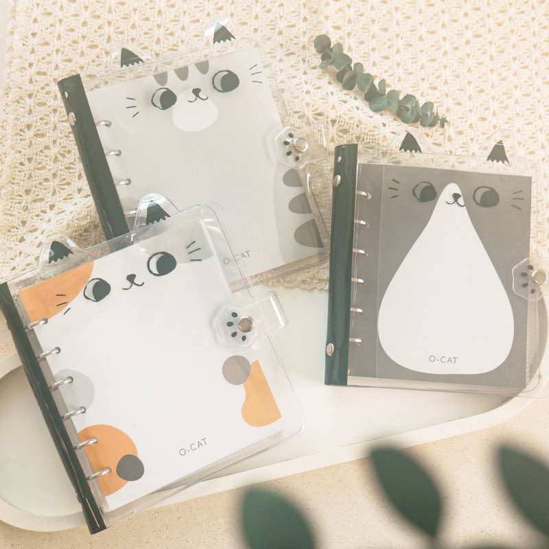 O-CAT - 猫耳收纳册(A7)(6孔)。JCC-57。卡册 - 文件夹/资料夹 - 塑料 
