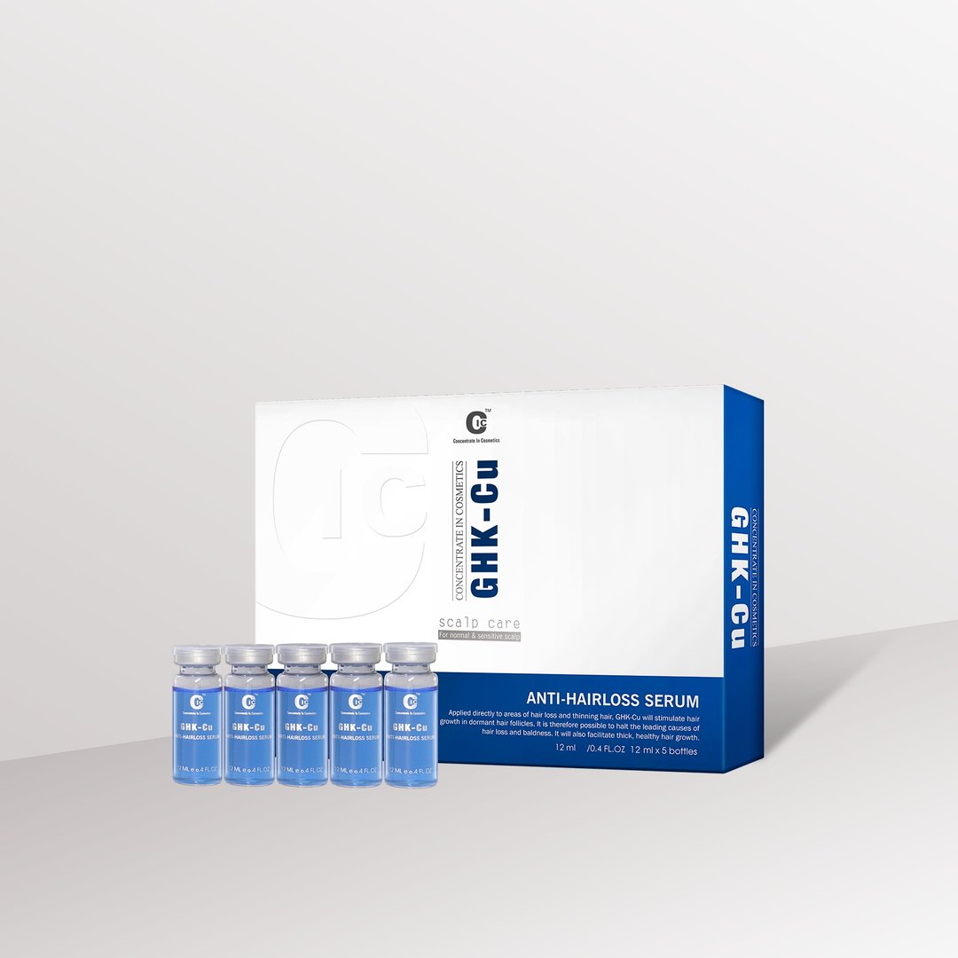 GHK-Cu蓝铜健发液12mlx5(1000ppm) l  强健发根 - 精华液/安瓶 - 浓缩/萃取物 