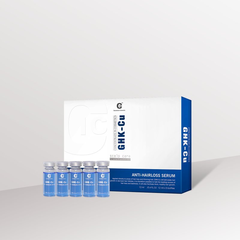 GHK-Cu蓝铜健发液12mlx5(1000ppm) l  强健发根 - 精华液/安瓶 - 浓缩/萃取物 