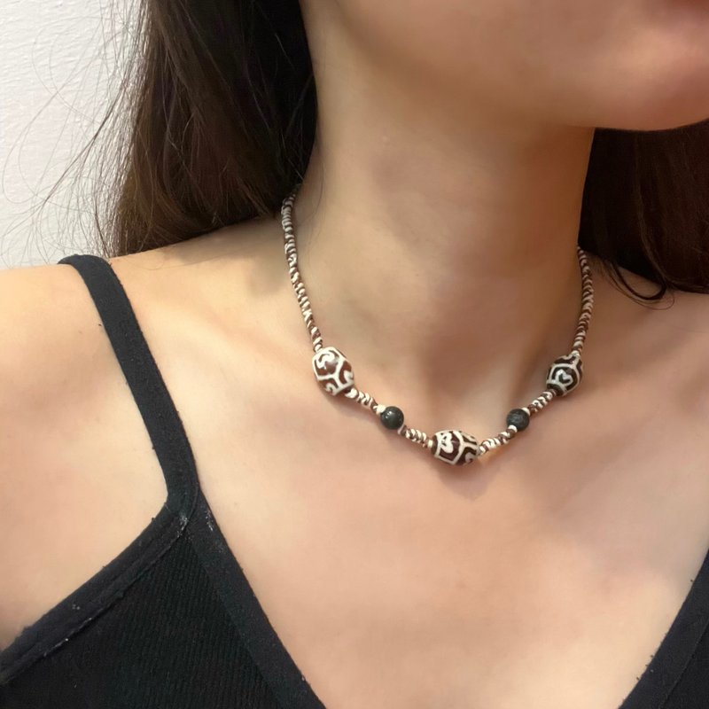 SISIRE |蜡像编织颈链 蜡像编织项链 蜡像编织 琉璃 - 项链 - 琉璃 