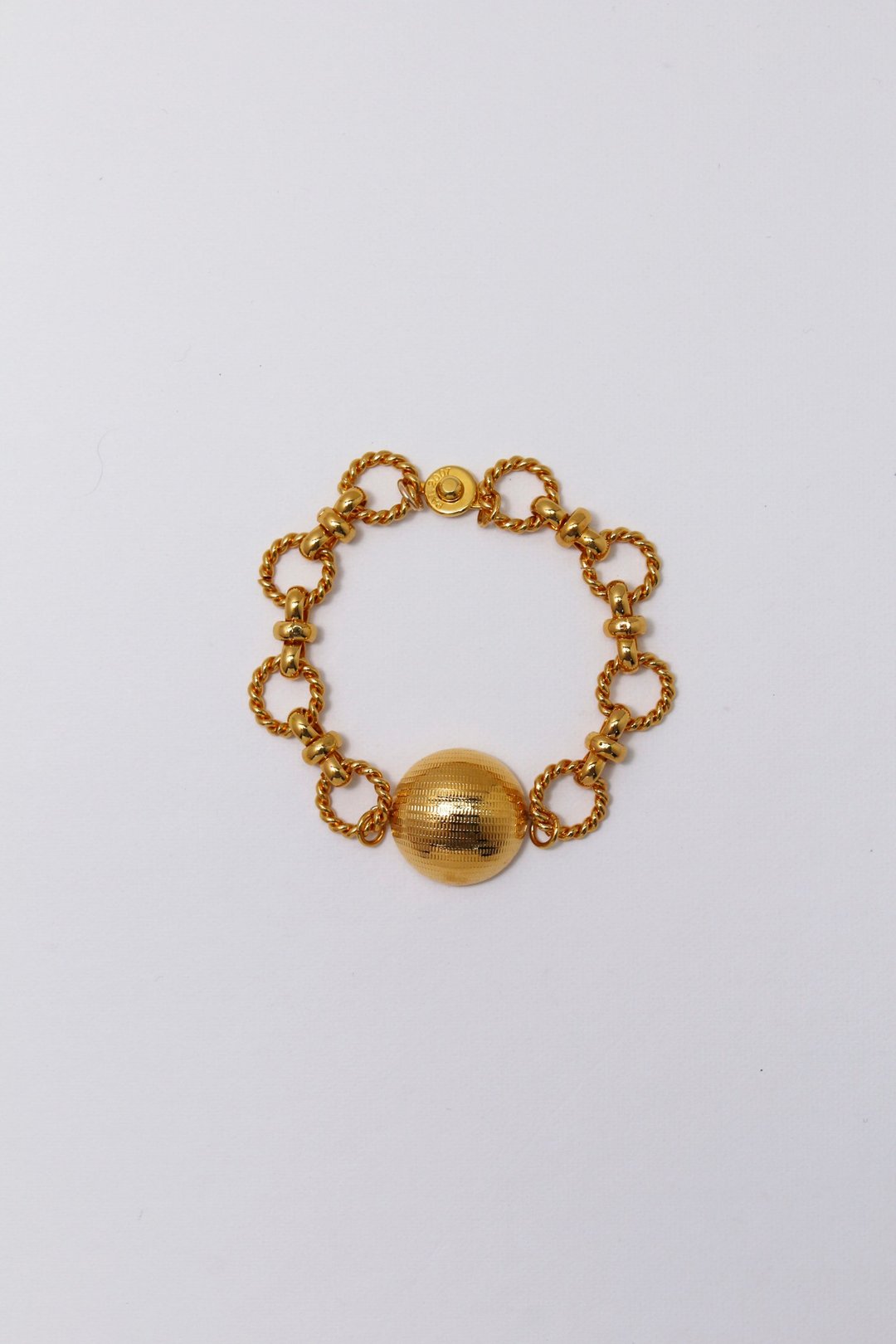 TWISTED CHAIN BRACELET-DISCO - 手链/手环 - 铜/黄铜 