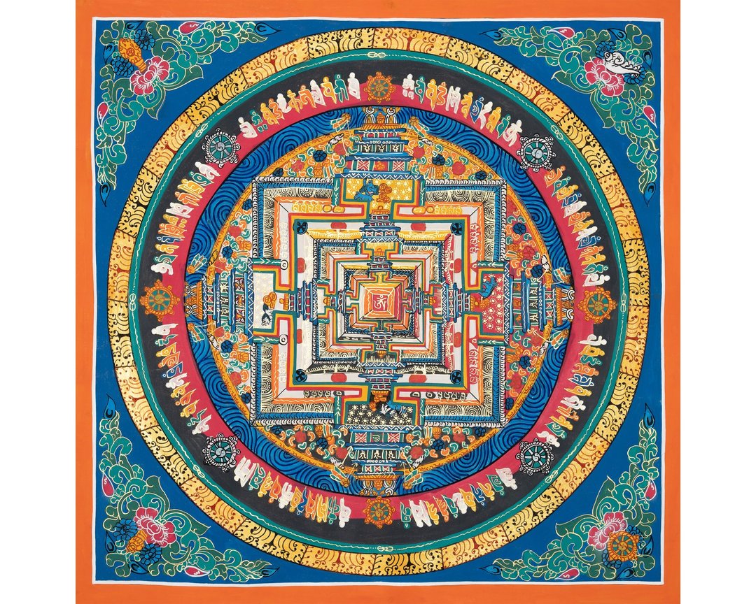 **时轮金刚曼陀罗——神圣时间之流的智慧圣境** - 墙贴/壁贴 - 其他材质 多色