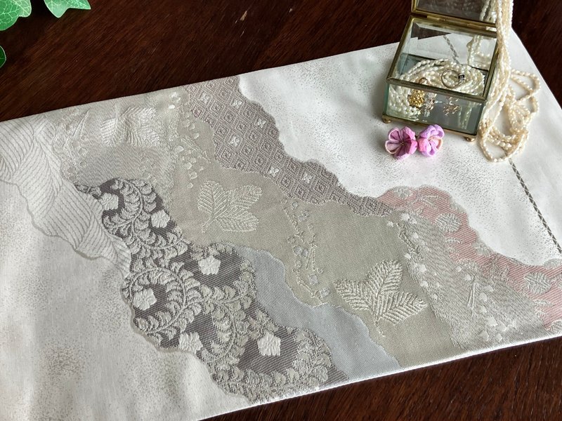 和服腰带餐垫 PPM015 - 餐垫/桌巾 - 丝．绢 白色