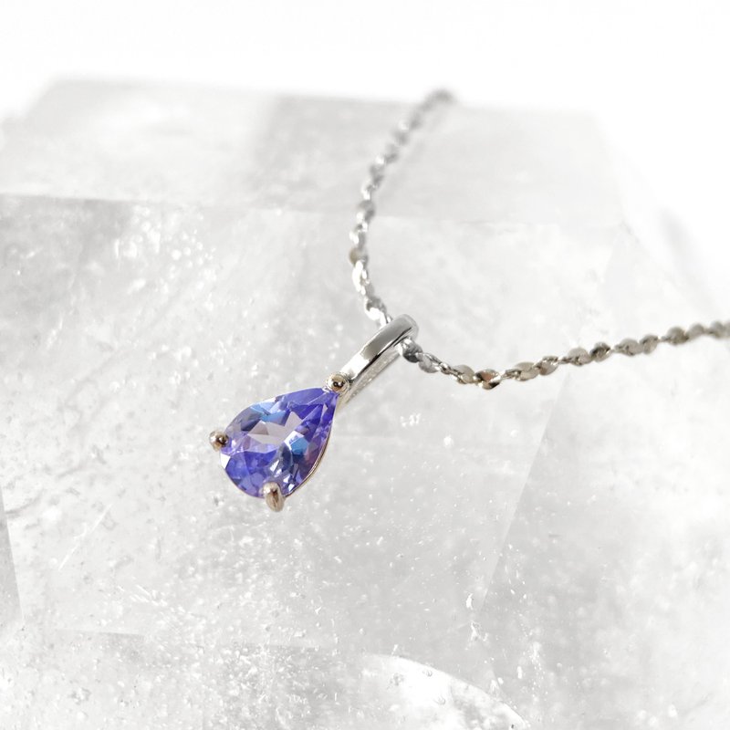 2 件 85 折 | 坦桑尼亚坦桑石纯银项链 (人鱼色调 肉眼全净) - 项链 - 纯银 