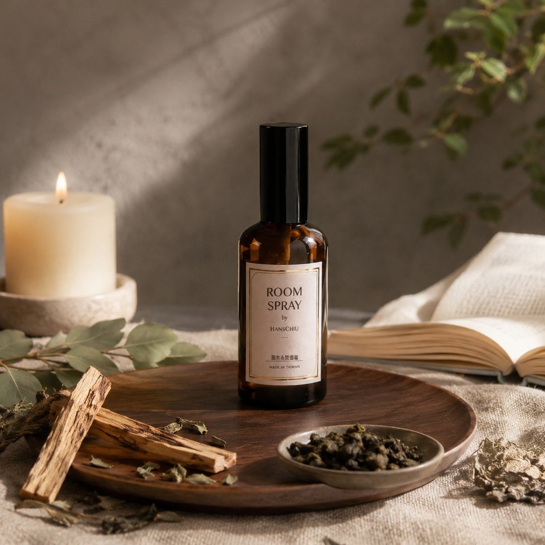 【新品】芳疗香氛/ 空间净化喷雾 圣木&焚香草 除臭天然精油瑜珈 - 香薰/精油/线香 - 精油 黑色