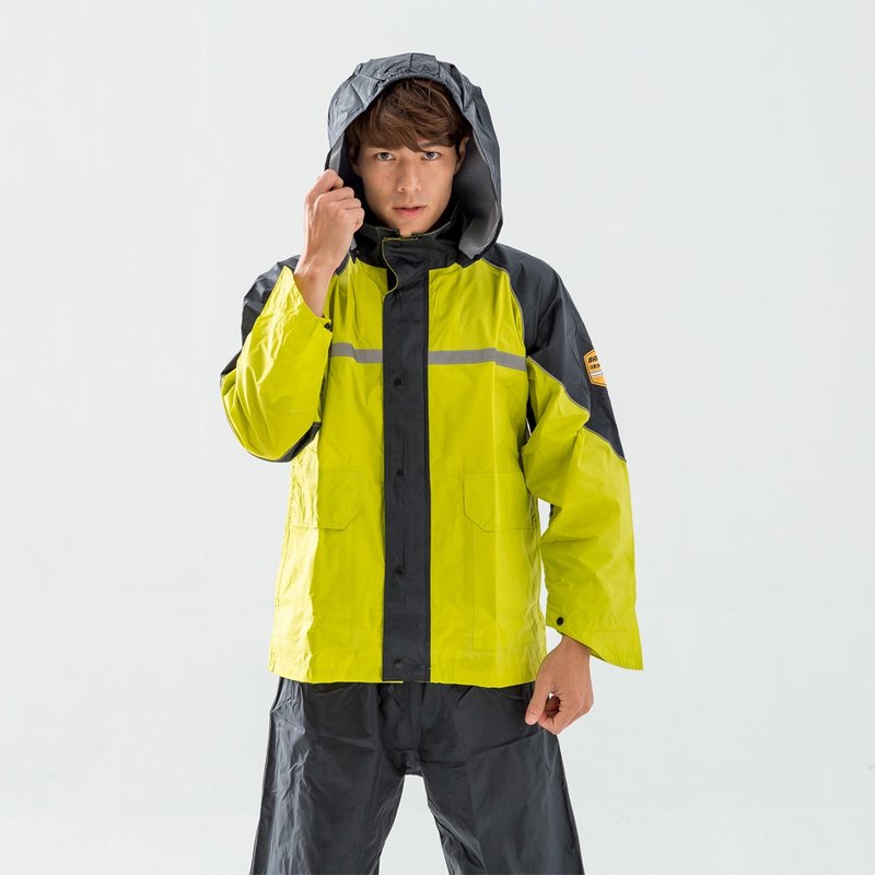 悍动两件式风雨衣-黄 - 雨伞/雨衣 - 防水材质 黄色