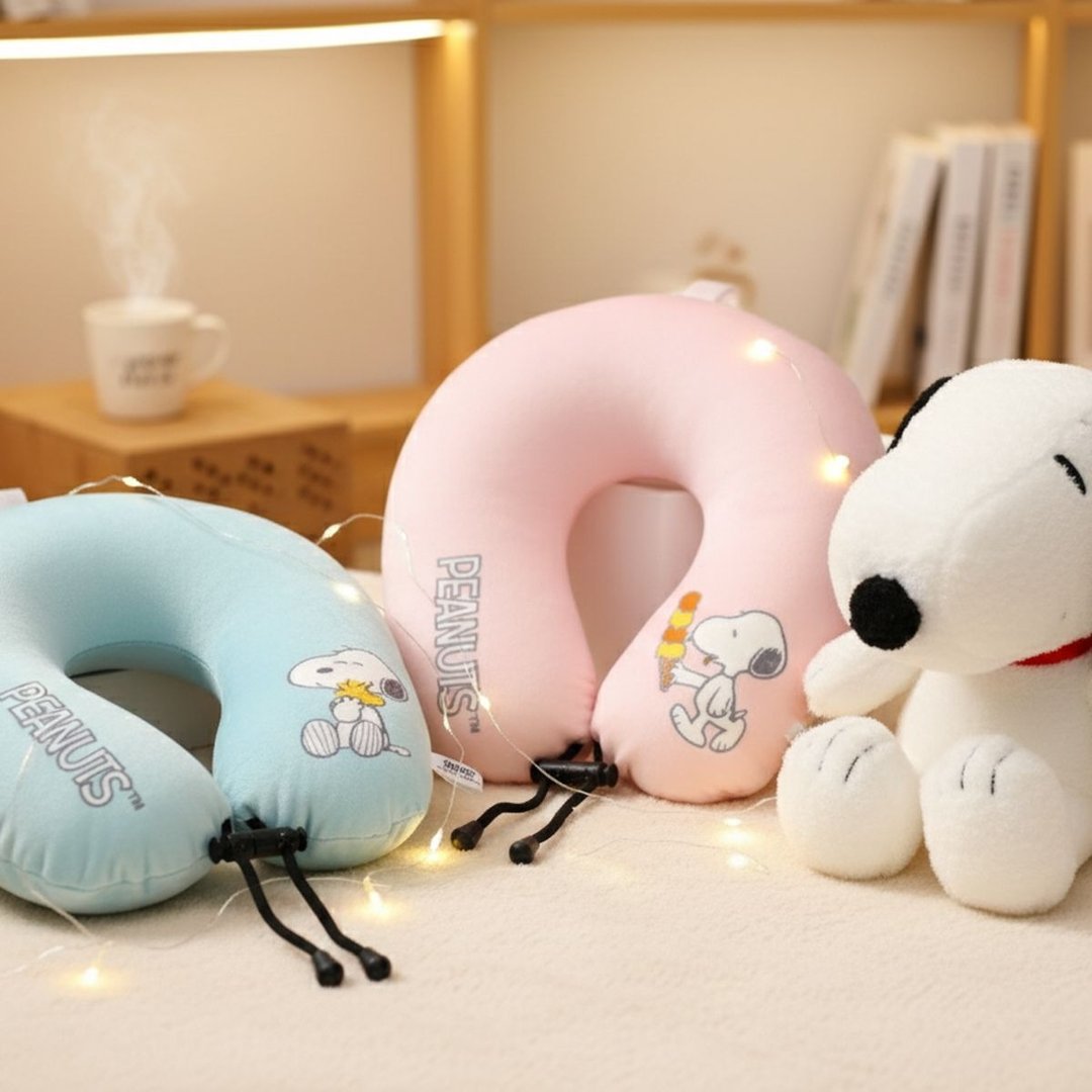 VIPO Snoopy 公仔变型旅行颈枕 - 颈枕/旅行枕 - 棉 