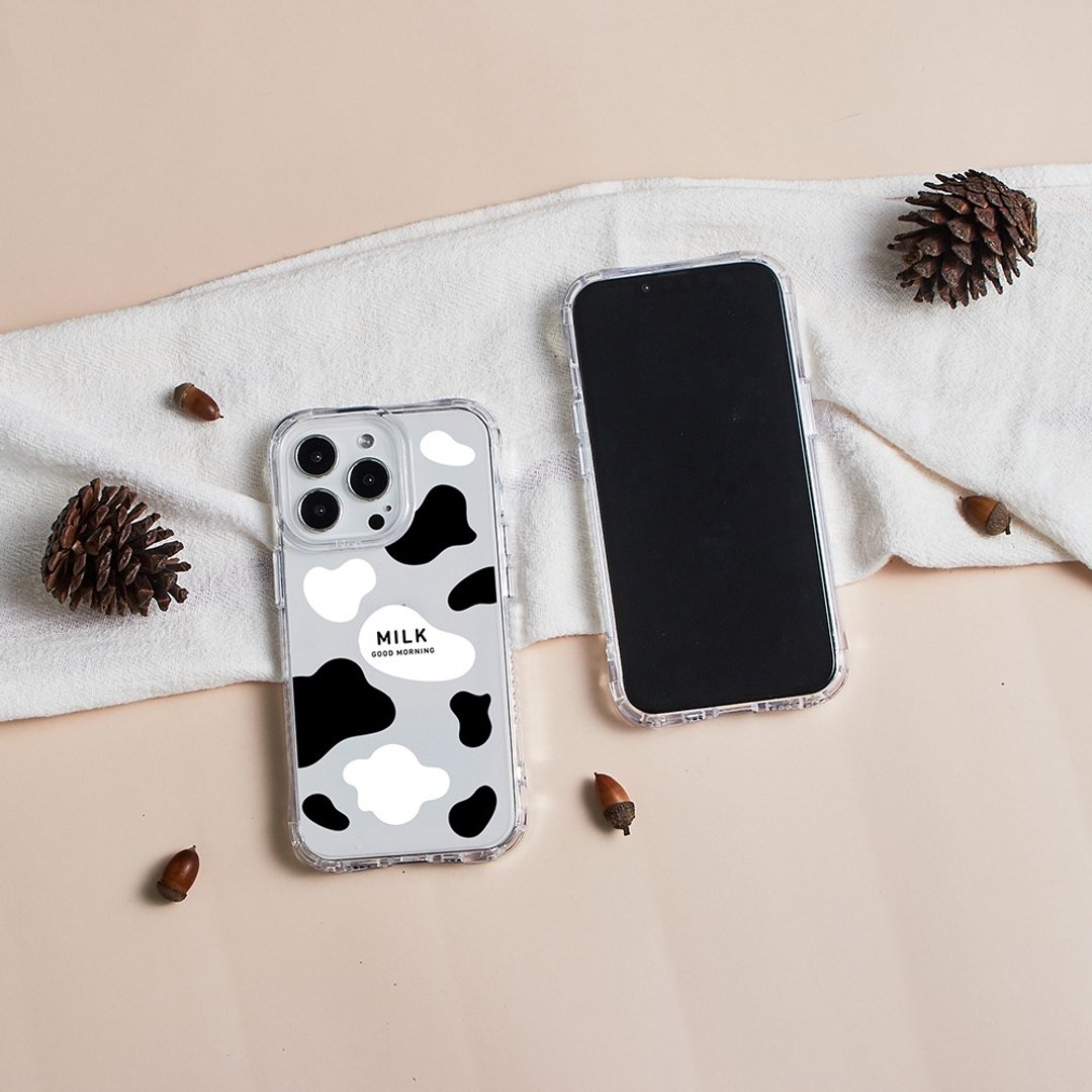 MILK乳牛迷彩抗黄防摔MagSafe iPhone手机壳 - 手机壳/手机套 - 塑料 透明