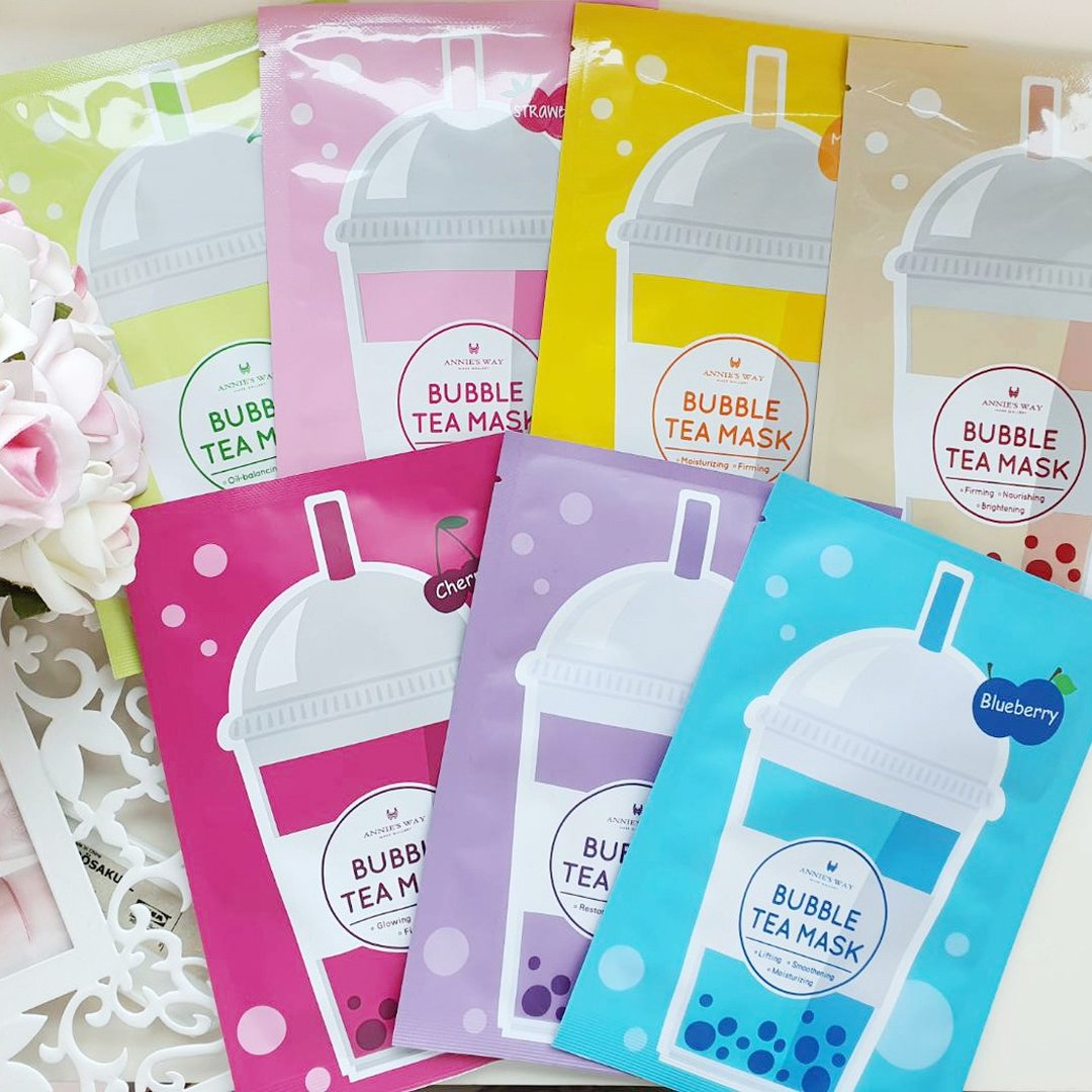 珍珠奶茶面膜综合款 7入/组 - 面膜/冻膜 - 其他材质 多色