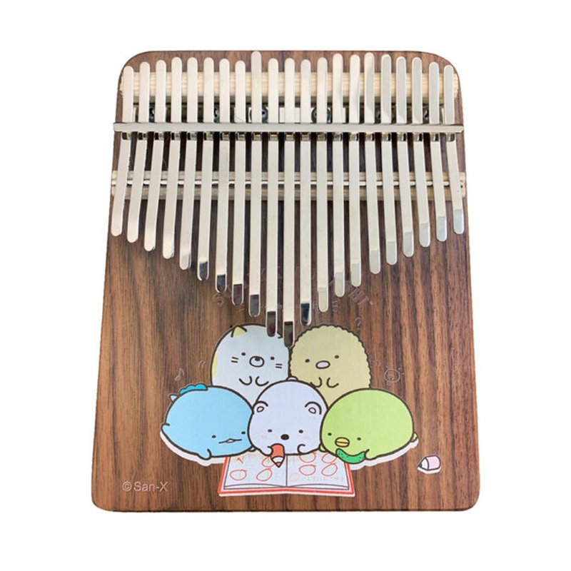 角落小伙伴单图彩绘 21音胡桃银卡林巴琴 送束口袋+擦琴布 - 吉他/乐器 - 木头 咖啡色