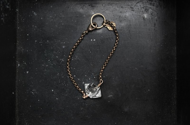 净 | Crystal双尖白水晶裸感手链 - 手链/手环 - 水晶 透明