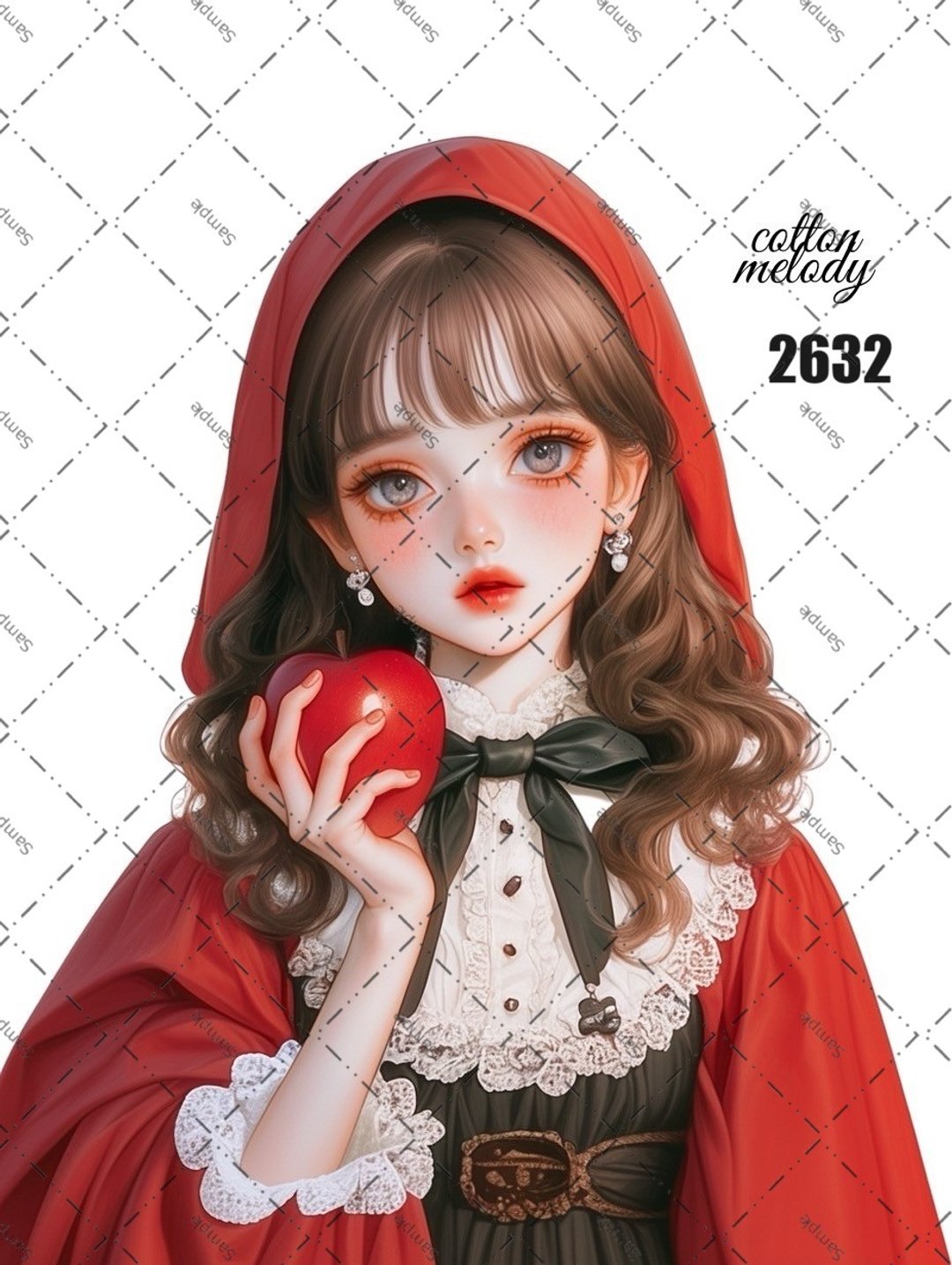 original sticker no.2632 人物贴纸 原创贴纸 原创人物贴纸 装饰贴纸 cotton melody - 贴纸 - 纸 