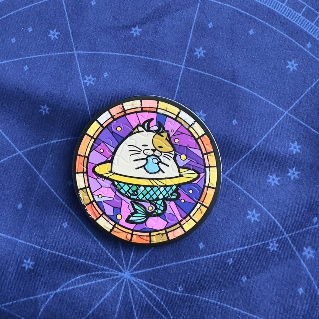 【预购9/16出货】磁吸拼图冰箱贴- 猫星座系列- 摩羯座 - 冰箱贴/磁贴 - 塑料 多色
