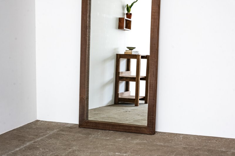 木岛BOKTO || 古木 || 实木落地镜 全身镜 连身镜 立镜 - 彩妆刷具/镜子/梳子 - 木头 