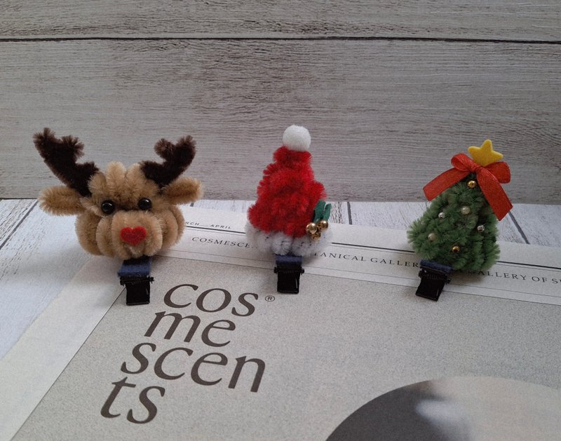 手作圣诞发夹/发饰/礼品小物/节庆装饰 - 发饰 - 其他材质 