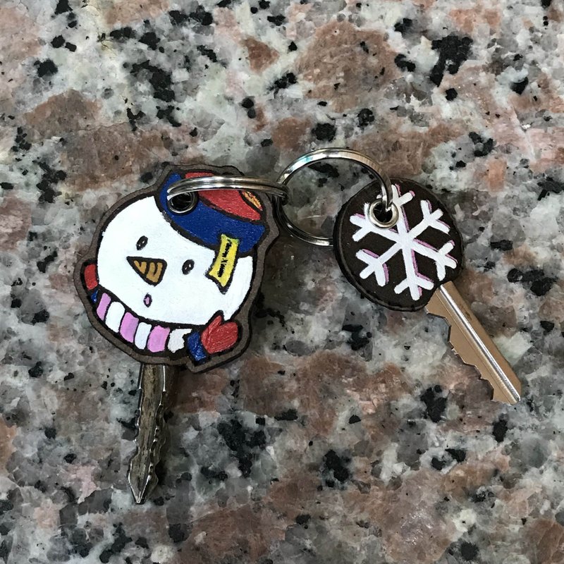 【戏鞋饰】圣诞钥匙套(雪人版) - 钥匙链/钥匙包 - 防水材质 多色