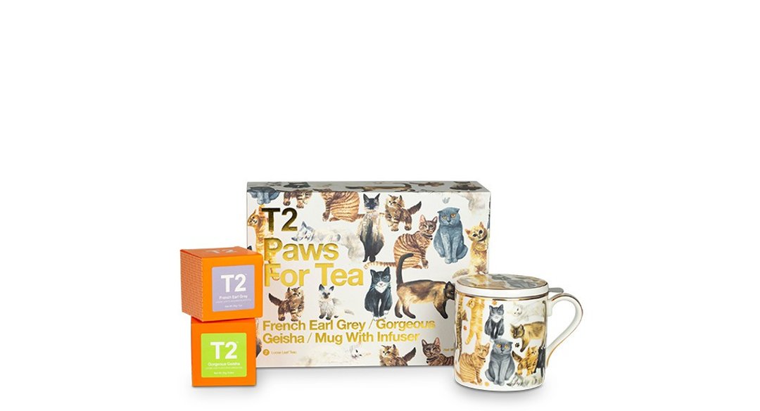 【T2 tea】爱猫咪系列礼盒- Paws for Tea - Cats Pack(茶叶) - 茶 - 新鲜食材 