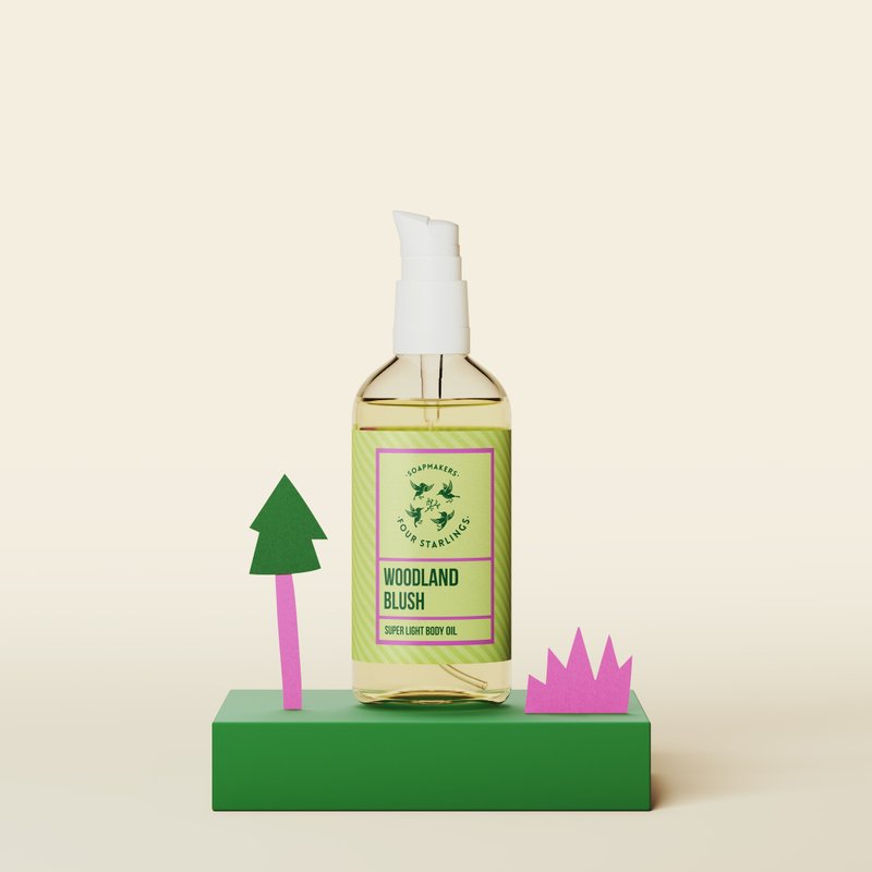 超轻盈身体油 - 松木天竺葵 - 身体护肤/按摩油 - 精油 粉红色