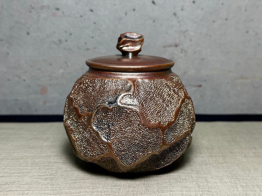球状三两罐/柴烧/造型/杨博戎 - 茶具/茶杯 - 陶 